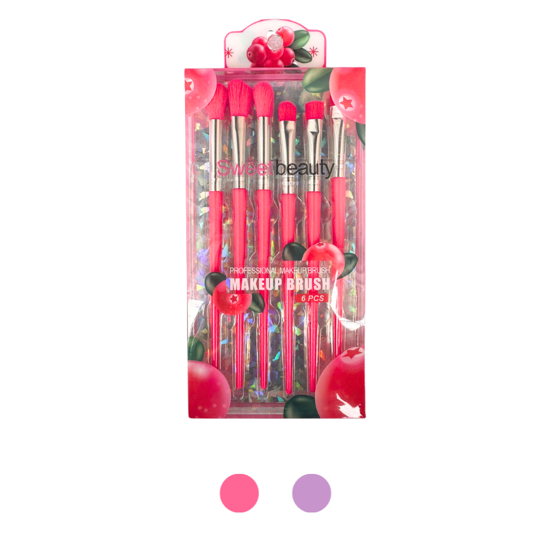 Set de 6 broochas rostro REF 524