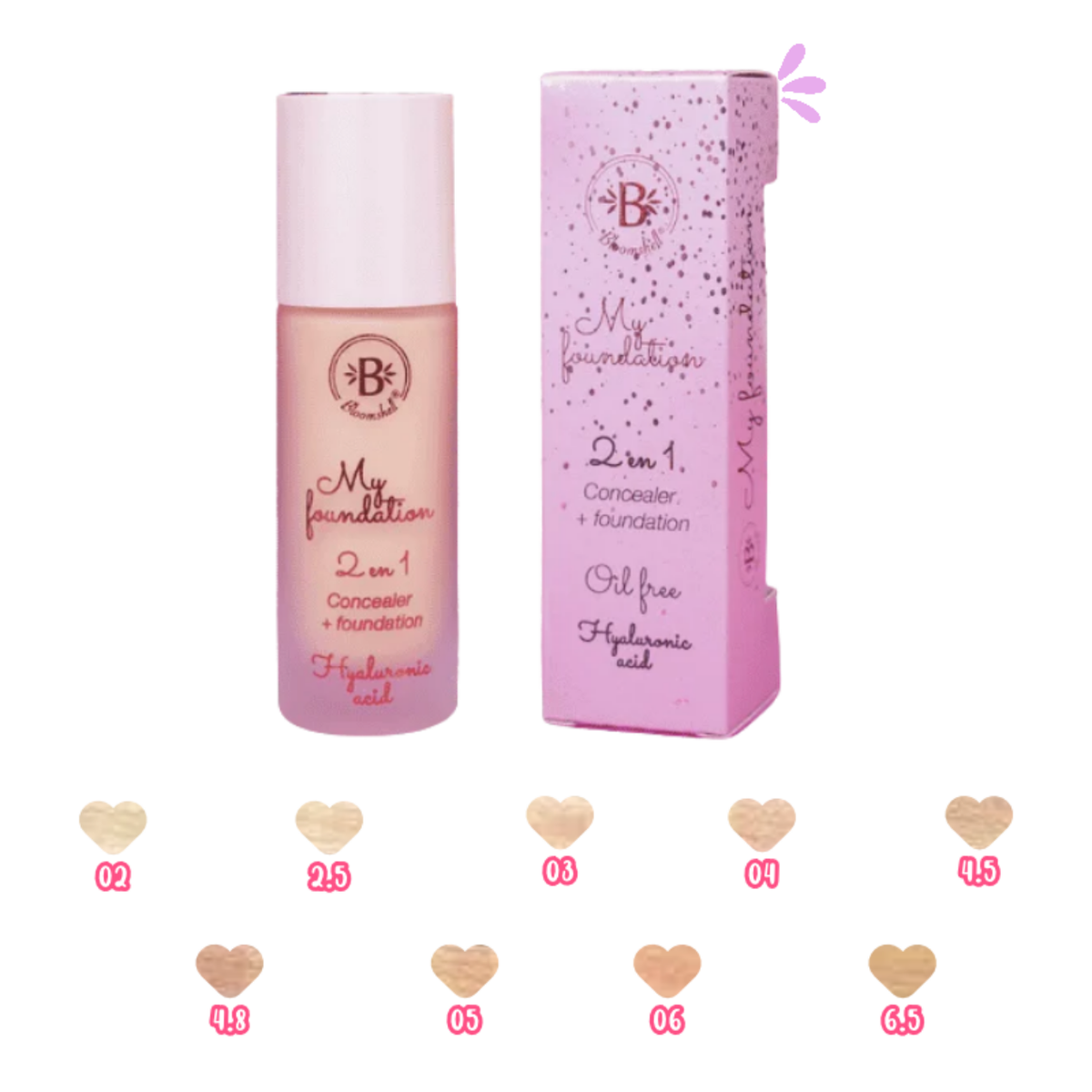 Base Liquida 2 en 1 Bloomshell REF 313