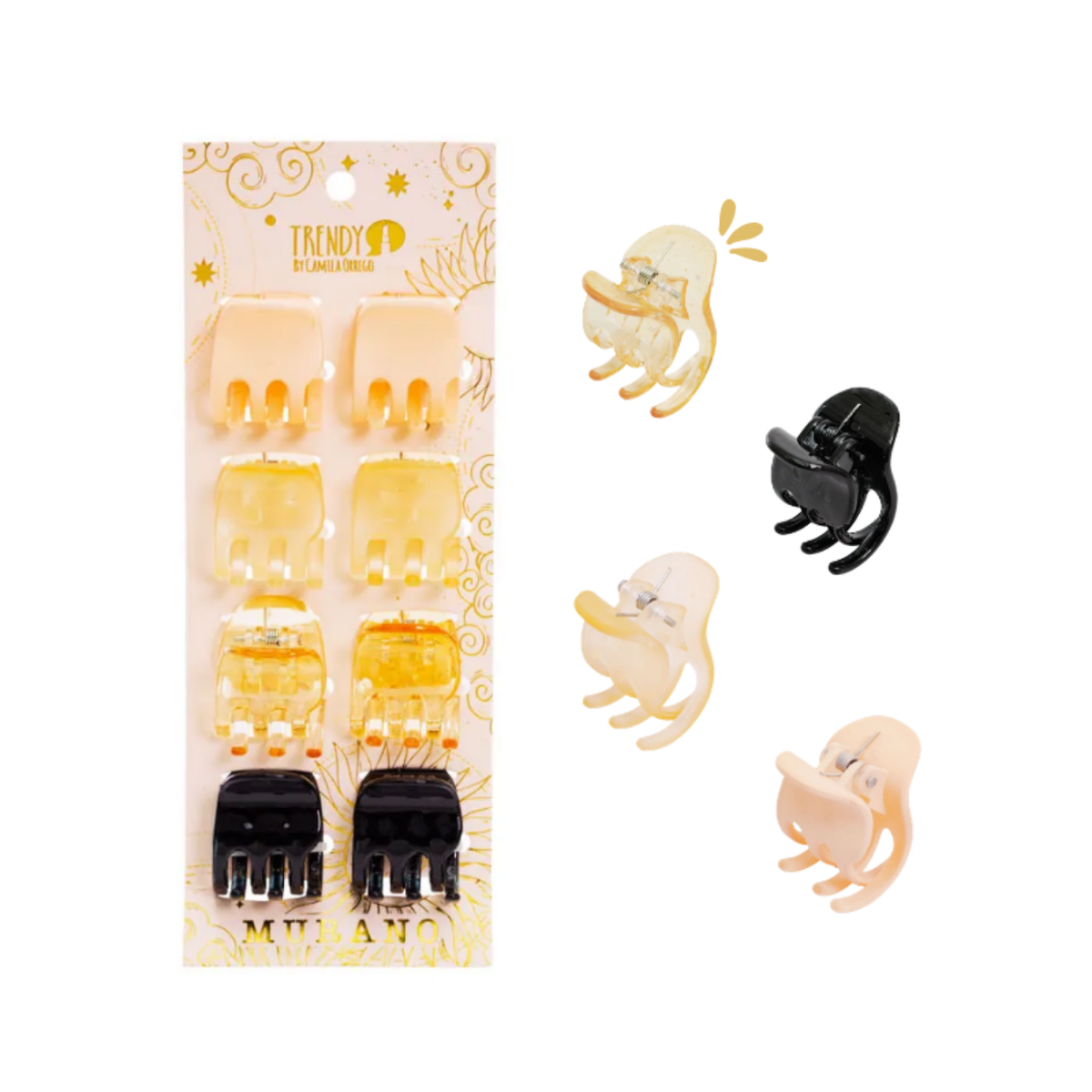 Hairclips Mini X8 Trendy REF 954