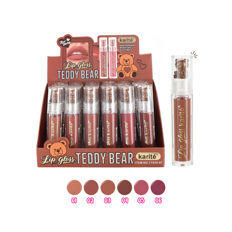 Lip gloss teddy bear karite REF 493