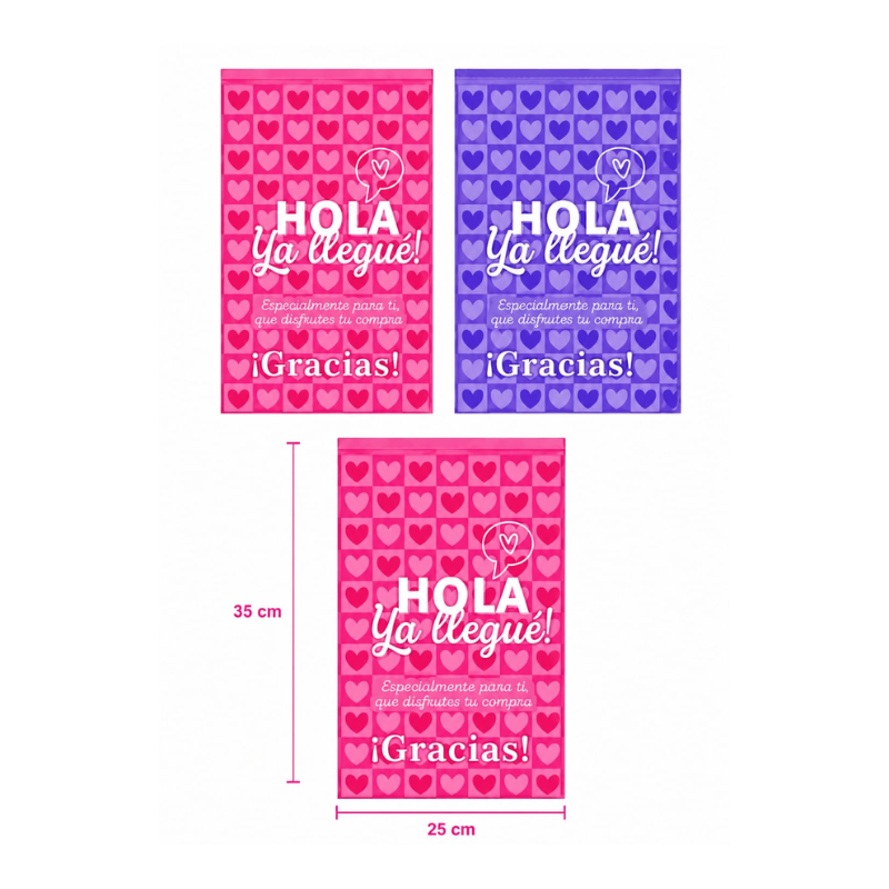 Docena bolsa plastica estampada mediana REF 770