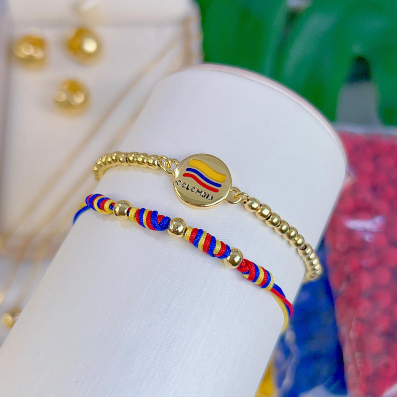 Dúo de pulseras Colombia REF 1.022