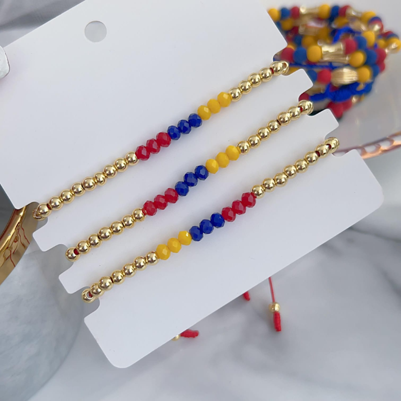 Pulsera tricolor Colombia REF 1.286