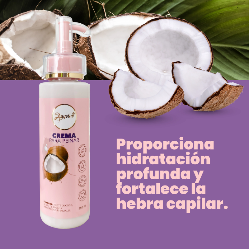Crema Para Peinar Coco Anyeluz REF 521