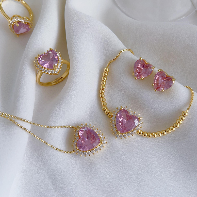 Kit completo corazón princesa-rosa REF 1.224