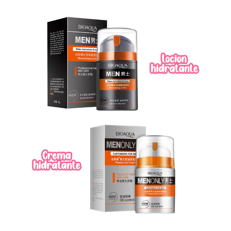 Crema y locion facial control grasa hombre REF. 804