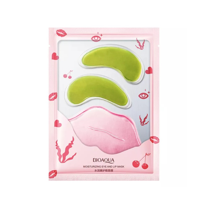 Dúo colágeno de ojos y labios pink green REF. 57