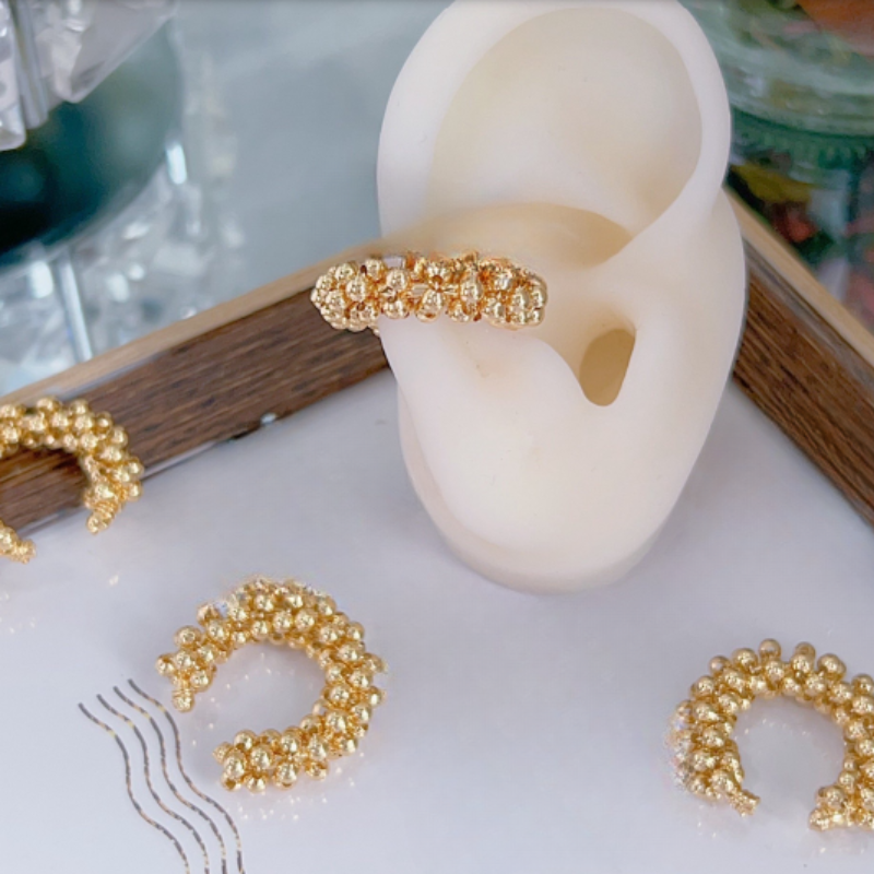 Earcuff mini perlitas doradas REF 1.216