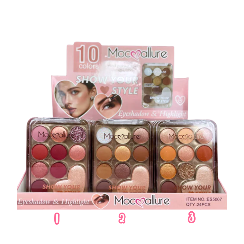 Paleta de sombras corazón mocmallure REF. 642