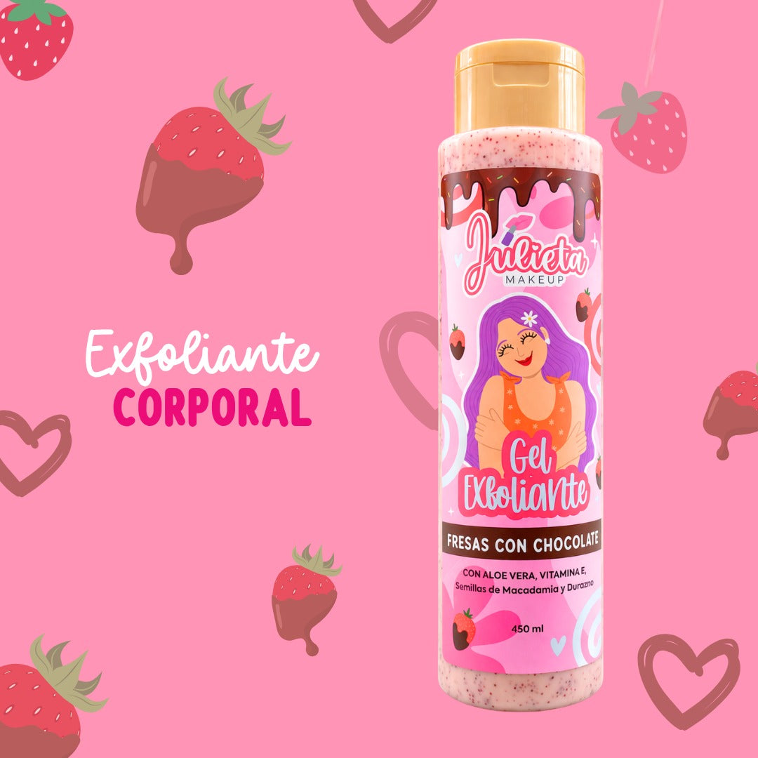 Exfoliante Corporal Julieta Fresas con Chocolate REF J- 5