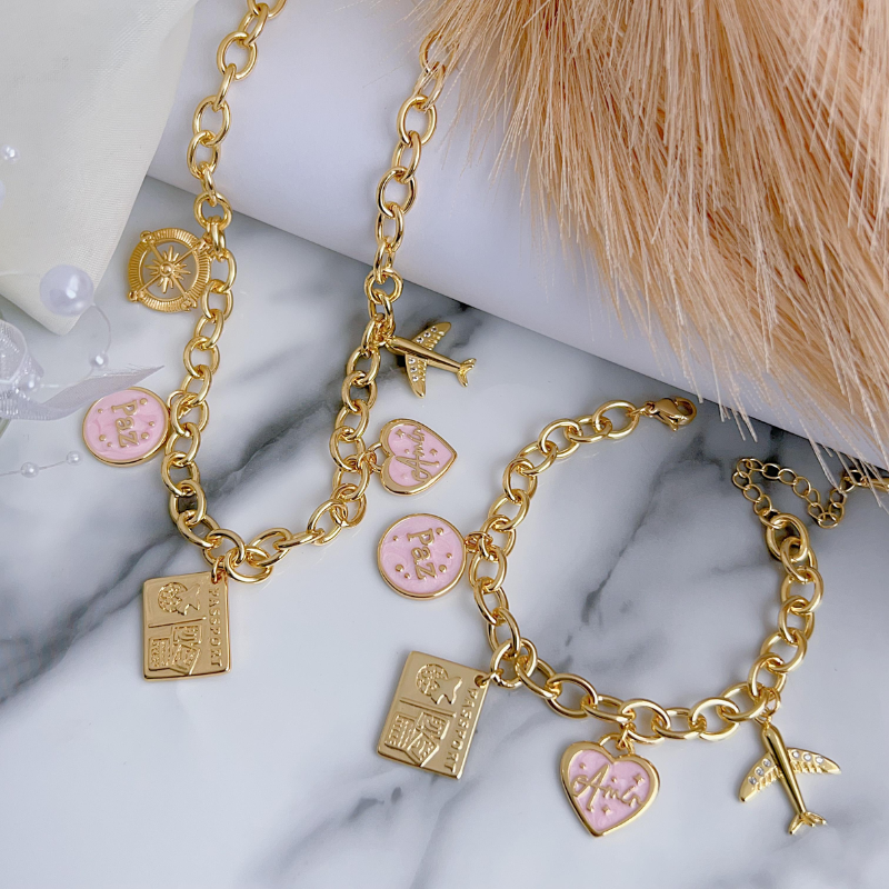 Set Cadena + Pulsera Travel REF 1.072