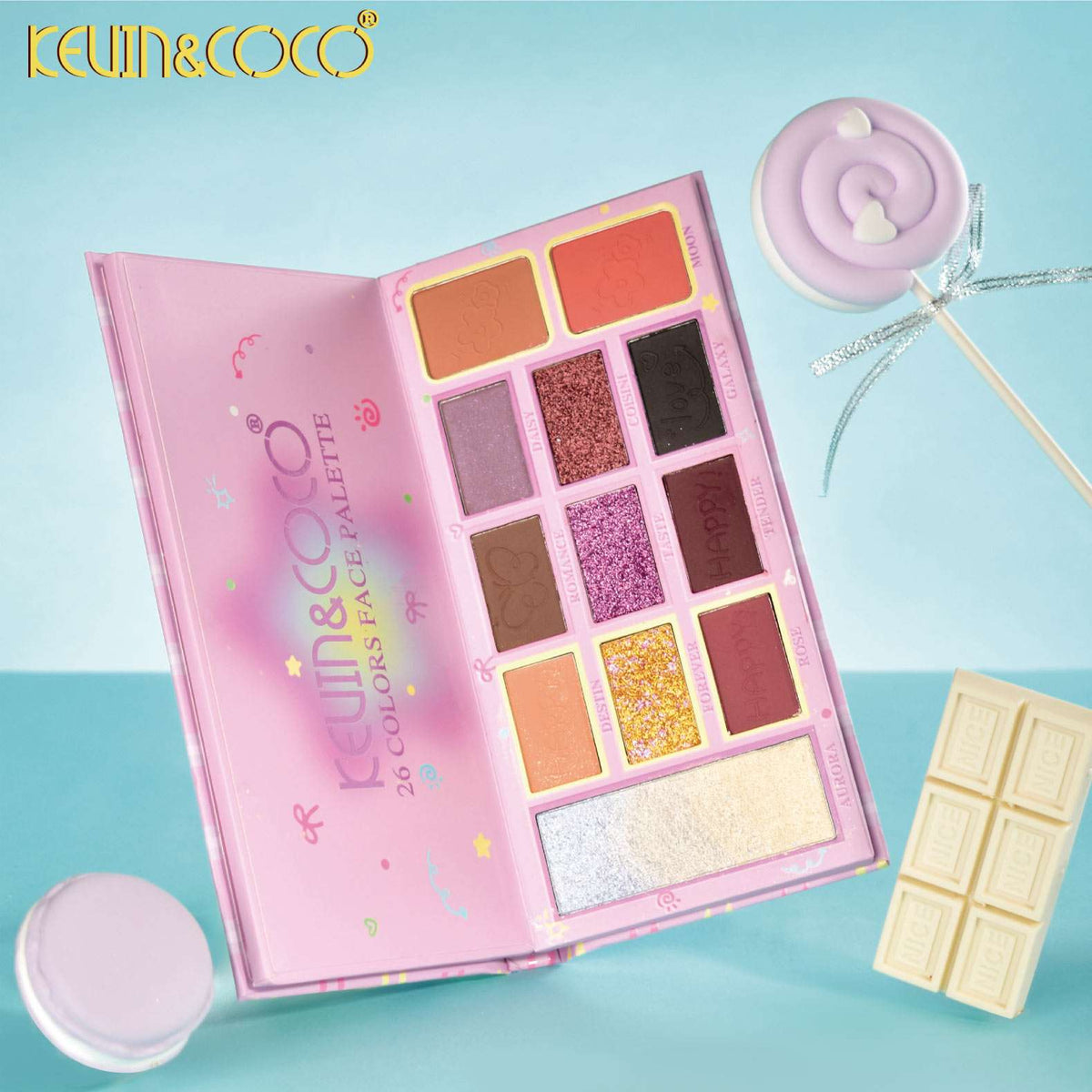 Kit de maquillaje con sombras y espejo REF. 264