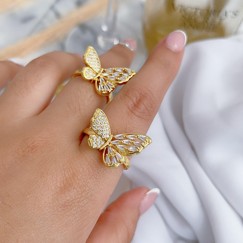Anillo mariposa dorado REF 1.236