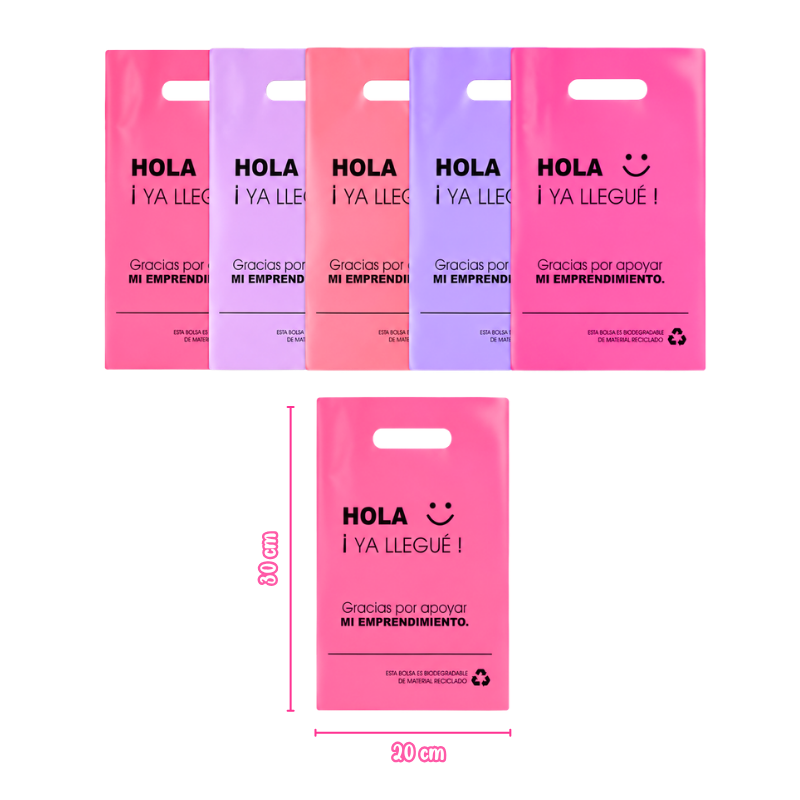 Docena bolsa plástica emprendedora pequeña REF 579