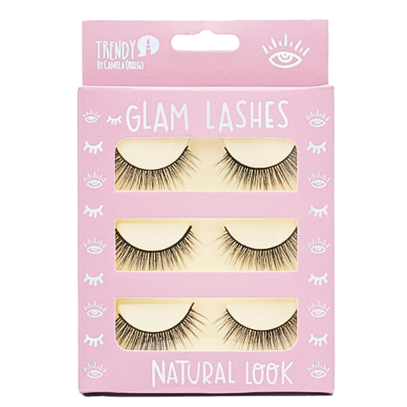 Pestañas Trendy Set x3 Glam Lashes REF 695