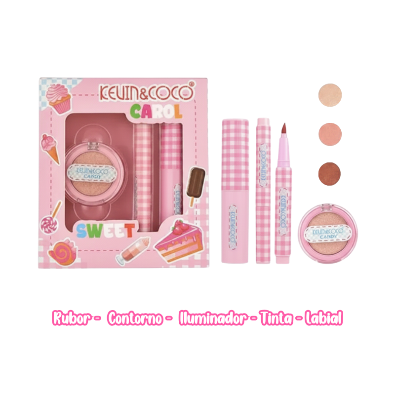 Kit de maquillaje kevin y coco REF 47