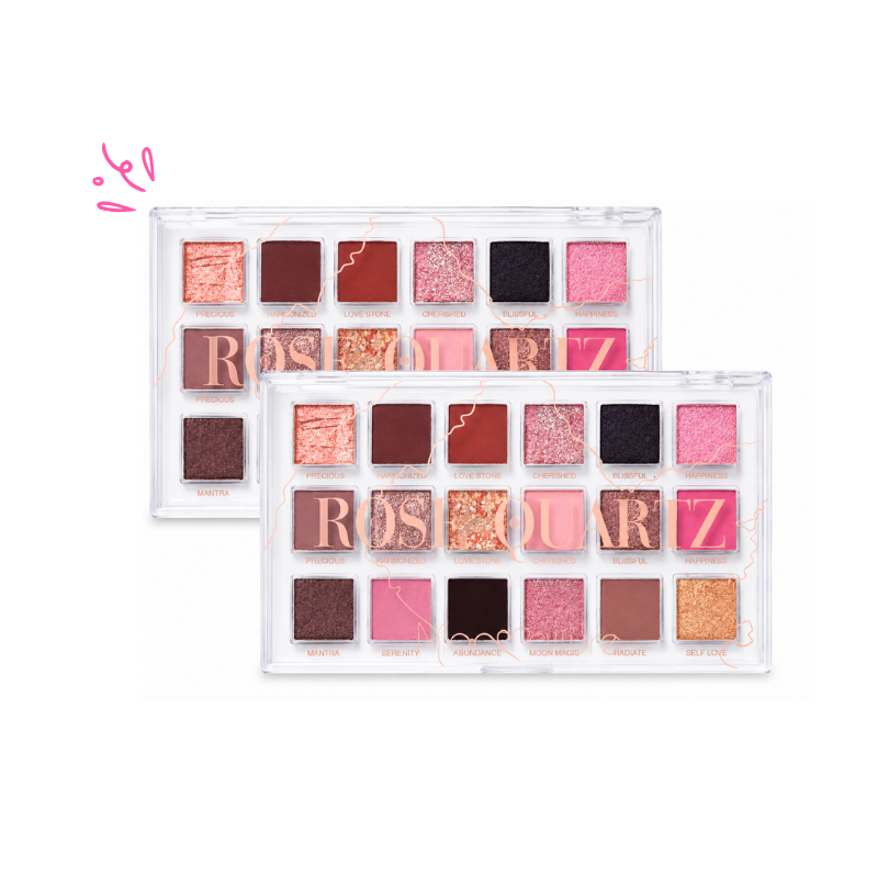 Paleta de sombras rose quartz