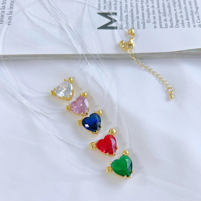 Cadena Hilo Corazon Colores REF 1.063