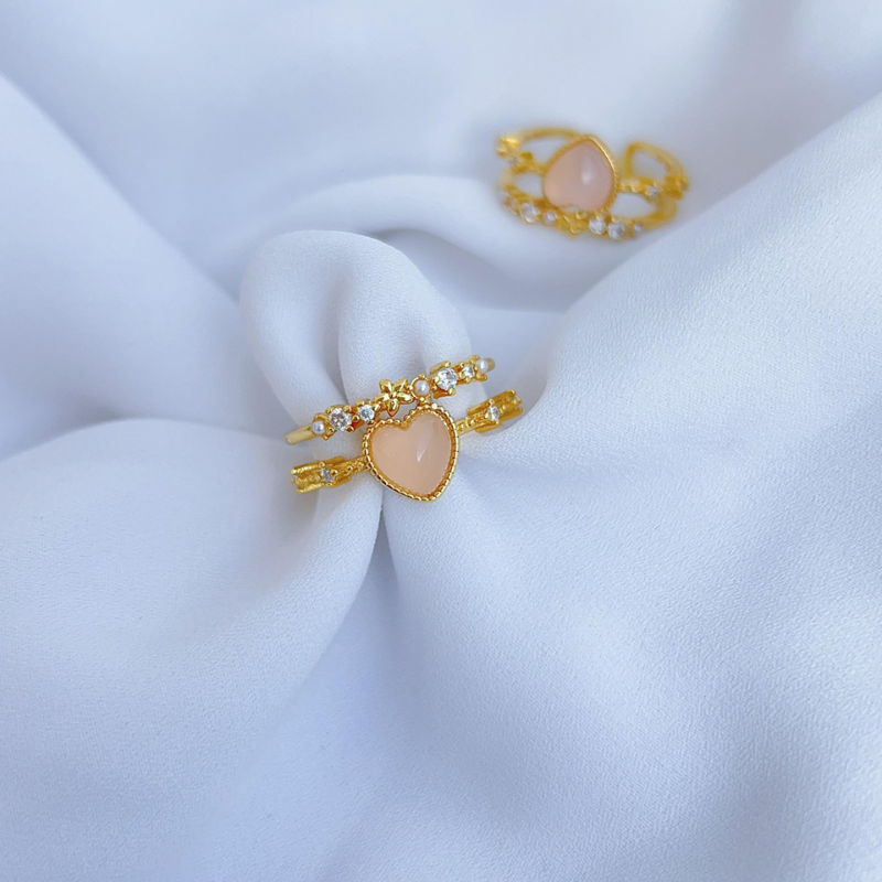 Anillo Corazon Rosa REF 1.200